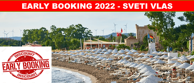 Oferte early booking vara 2022 statiunea Sveti Vlas Bulgaria - reducere 40% - oferte - rezervari online - reduceri - tarife - hoteluri